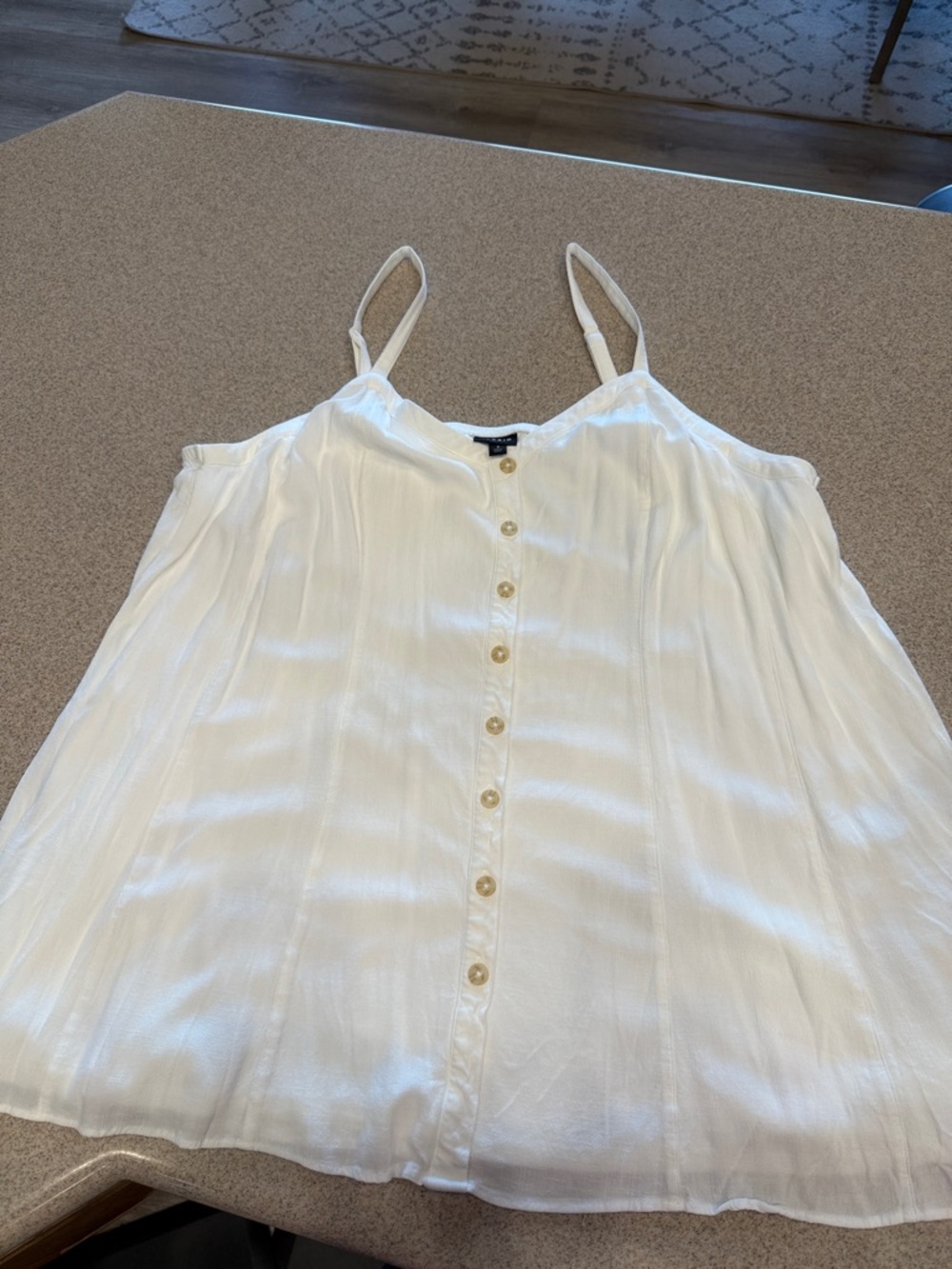 Torrid button up, Cammy blouse white adjustable straps size 3X